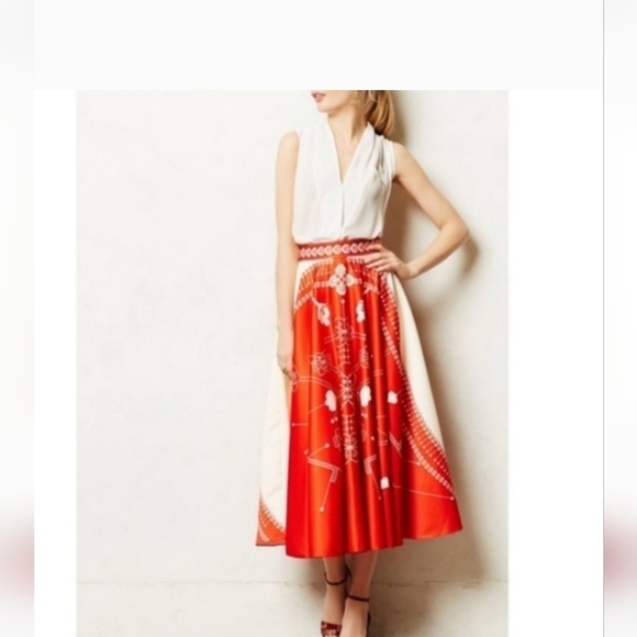 Anthropologie Dresses & Skirts - NWOT Anthropologie Sundial Bali Skirt 0 AM:PM Ankur Modi Priyanka Modi Z533-5